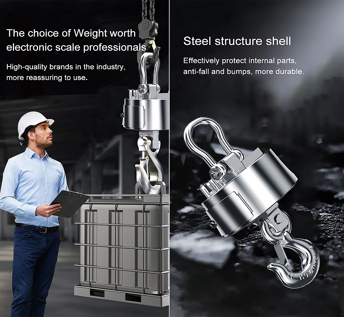 Electronic Wireless Hook Scale